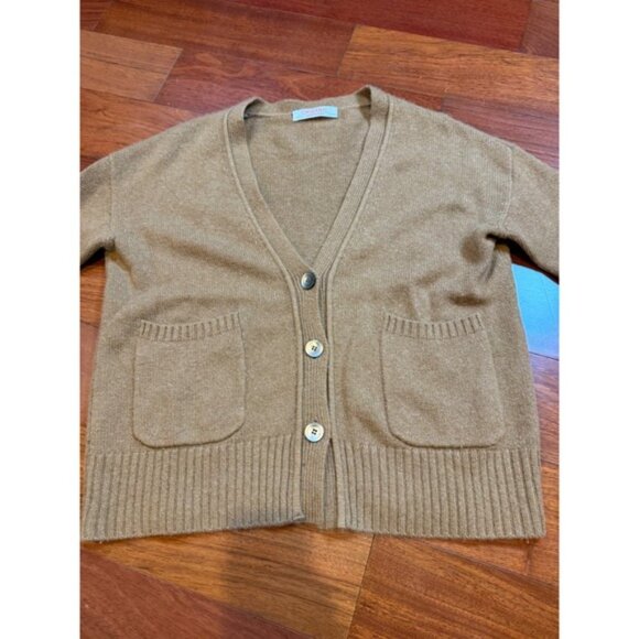 Organic by John Patrick Baez Cashmere Cardigan Sweater | Brown | Size Small - Picture 3 of 13